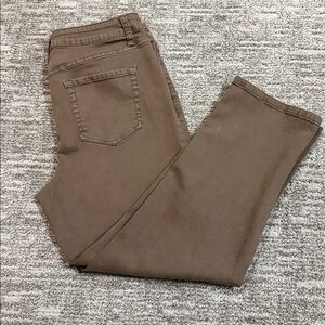 Maurices Brown Denim Ankle Jeans